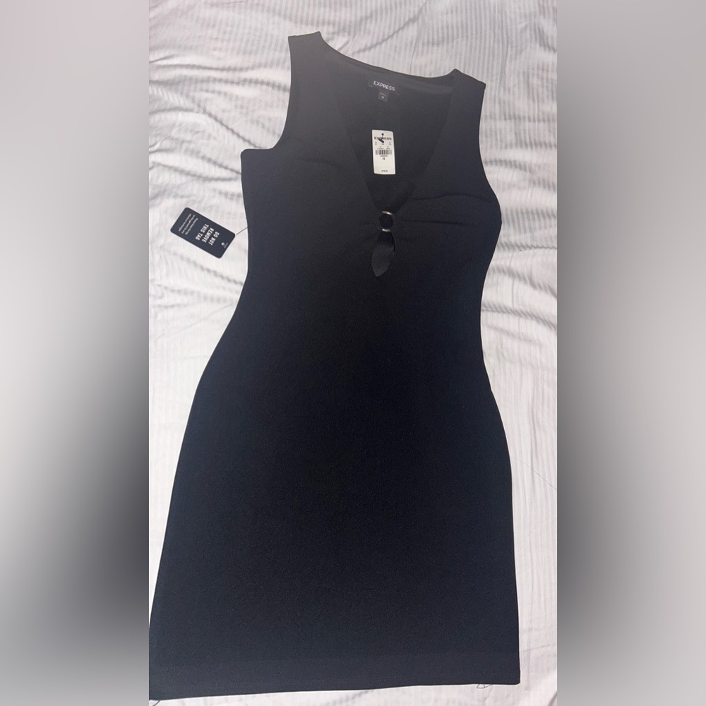 EXPRESS Black fitted dress